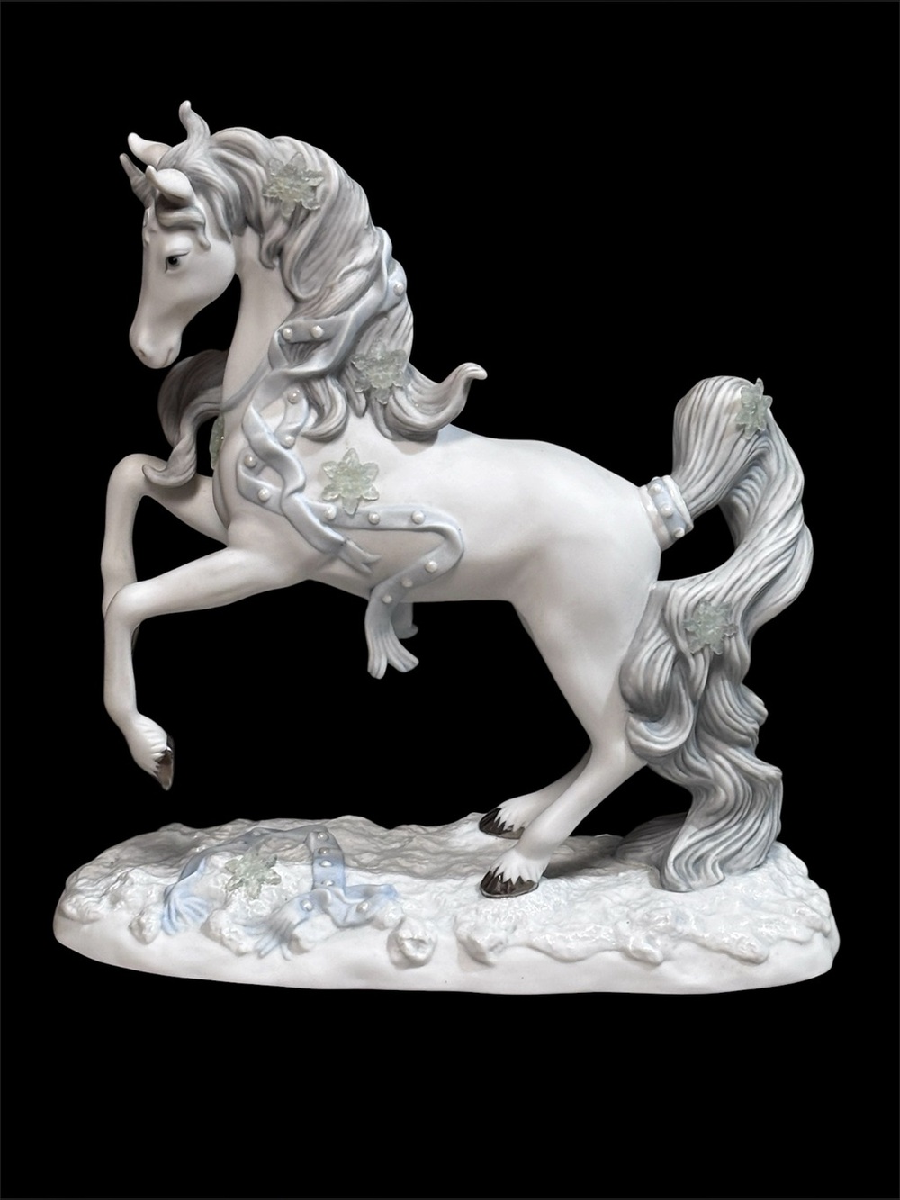 Vtg. Princeton Gallery Limited Edition Yuletide Majesty Porcelain Horse